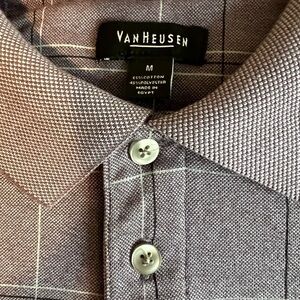 Van Heusen short sleeve polo shirt size M